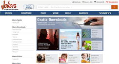 Desktop Screenshot of jokers-downloads.de